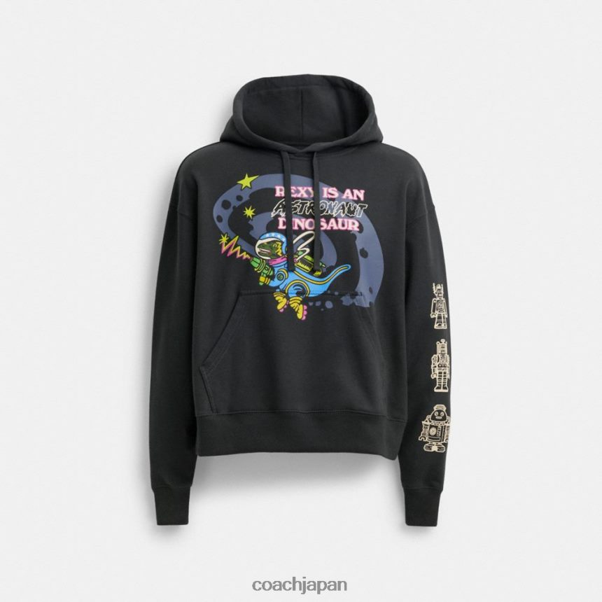 Coach 男性 コズミックコーチパーカー 黒マルチ。 TZL402769