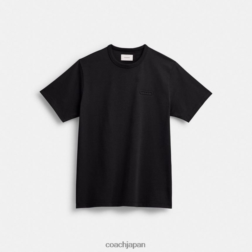 Coach 男性 必須のTシャツ 黒 TZL402766