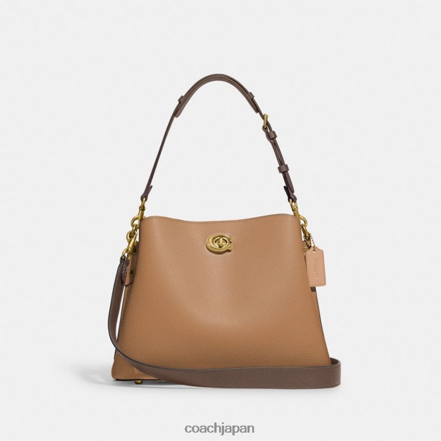 Coach 女性 ウィロー ショルダーバッグ カラーブロック b4/タフィーマルチ TZL402266