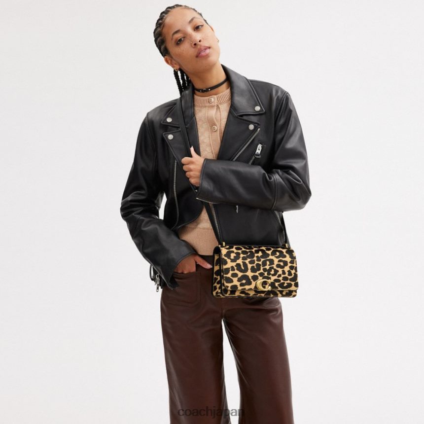 Coach 女性 バンディット ショルダーバッグ ヒョウ柄 b4/ヒョウ TZL4022