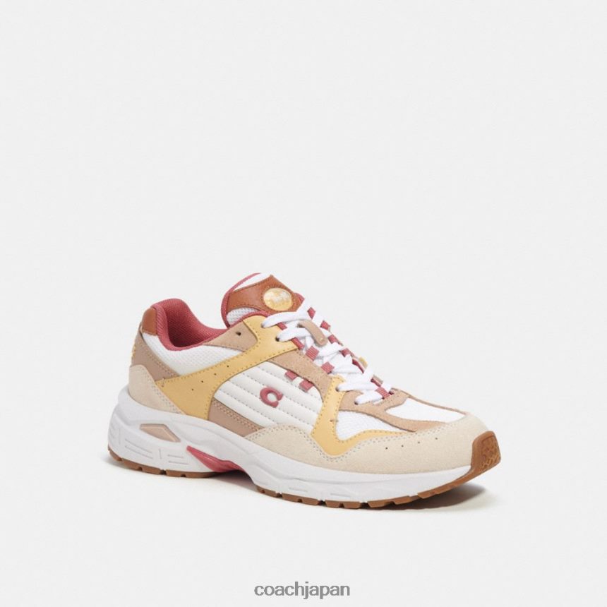 Coach 女性 c301スニーカー チョーク/トープ TZL402405