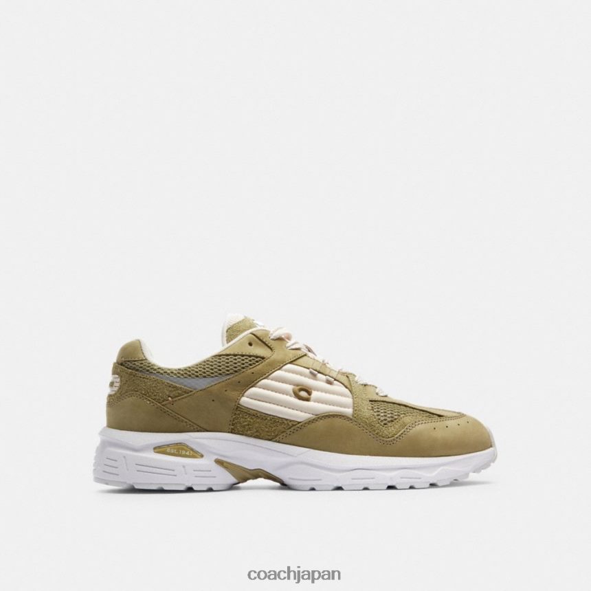 Coach 男性 c301スニーカー モス TZL402737