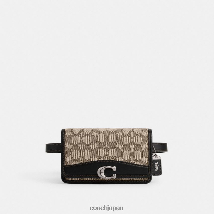 Coach 女性 シグネチャージャカード製バンディット ベルトバッグ lh/ココアブラック TZL40211