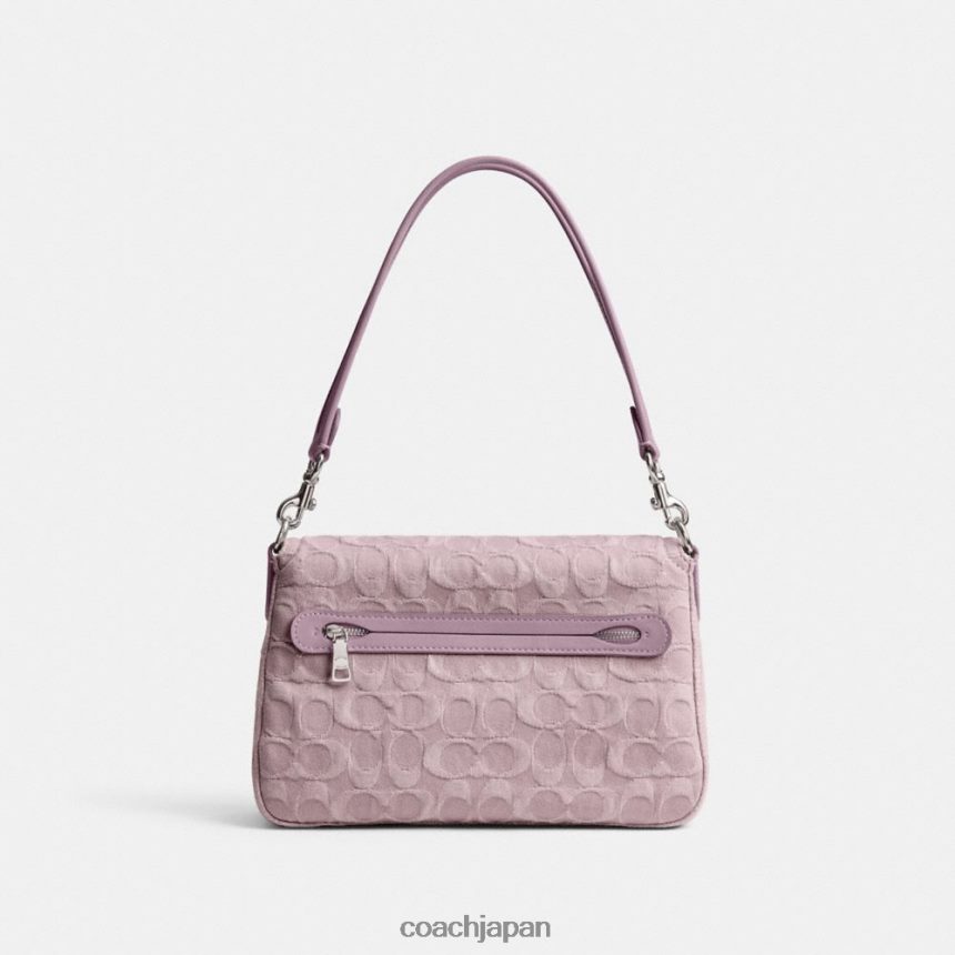 Coach 女性 シグネチャーデニム製ソフトタビーショルダーバッグ lh/ペールパープル TZL402154