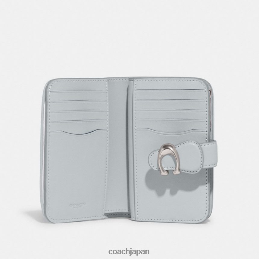 Coach 女性 シグネチャーデニムのタビーミディアムウォレット lh/ペールブルー TZL402156
