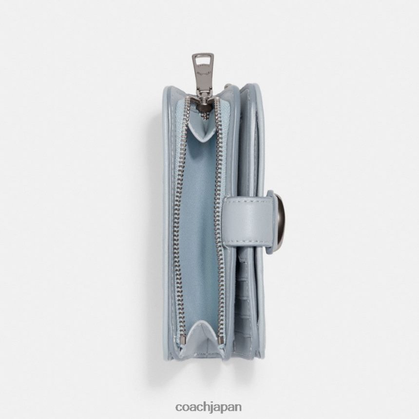 Coach 女性 シグネチャーデニムのタビーミディアムウォレット lh/ペールブルー TZL402156