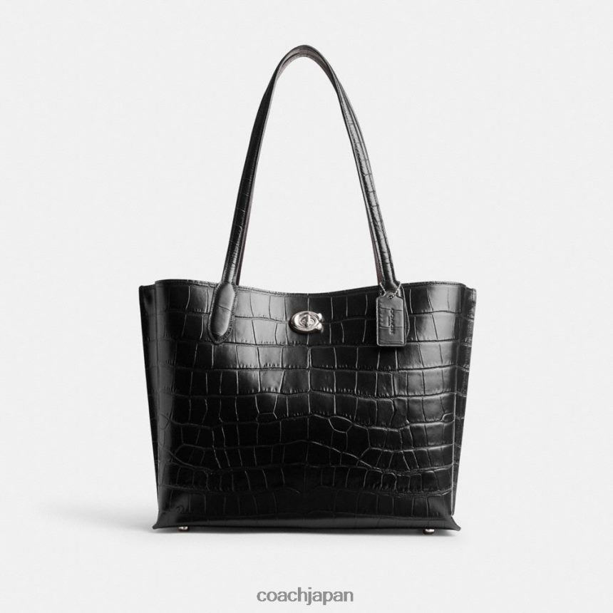 Coach 女性 柳のトートバッグ lh/ブラックマルチ TZL402284