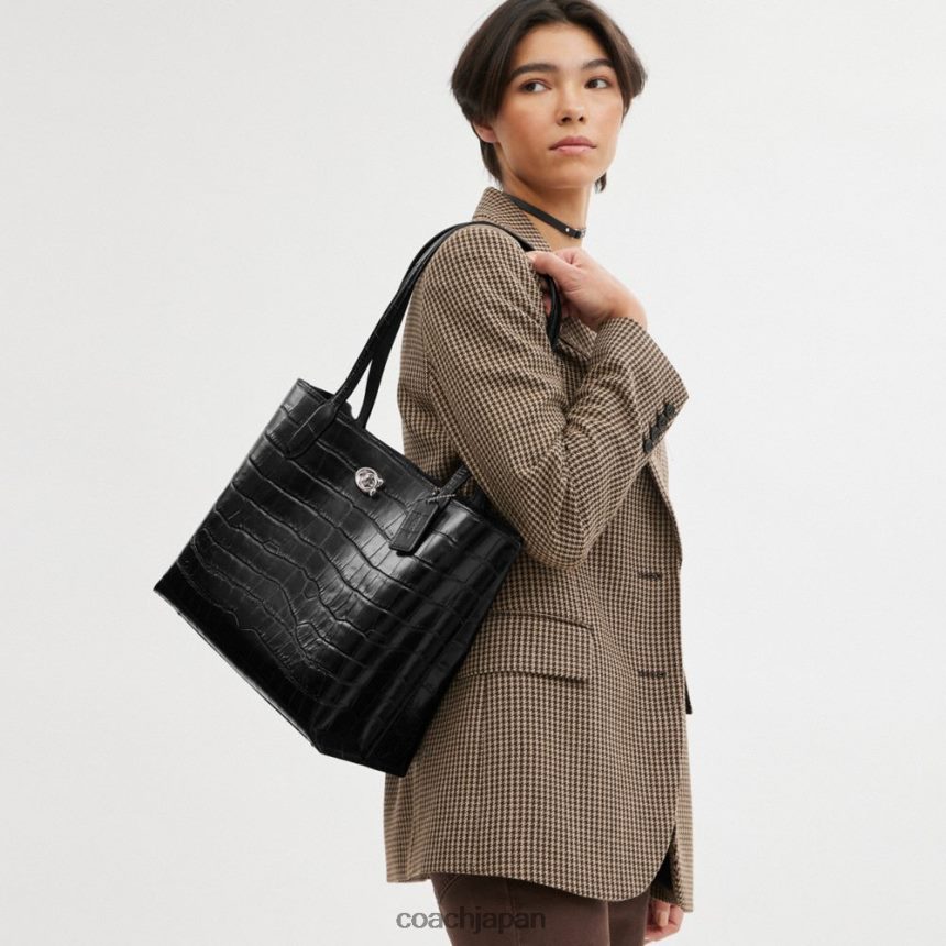 Coach 女性 柳のトートバッグ lh/ブラックマルチ TZL402284