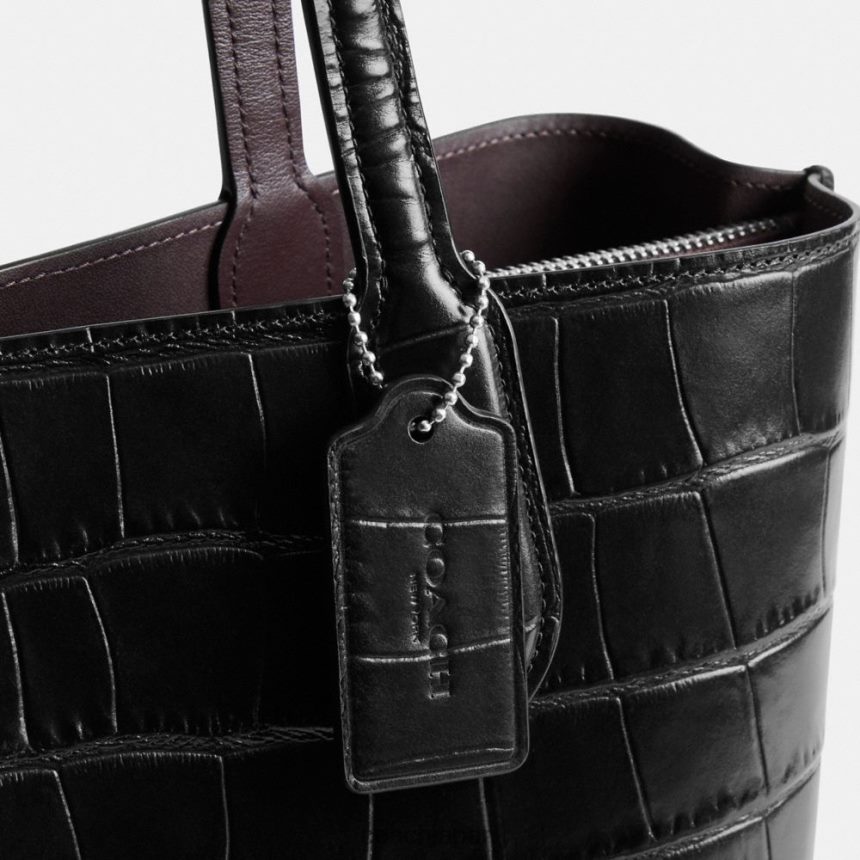 Coach 女性 柳のトートバッグ lh/ブラックマルチ TZL402284