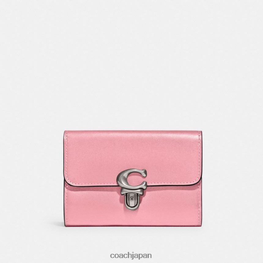 Coach 女性 スタジオミディアムウォレット lh/フラワーピンク TZL402334