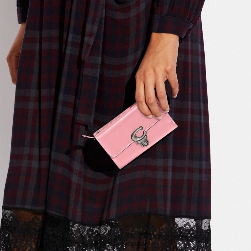 Coach 女性 スタジオミディアムウォレット lh/フラワーピンク TZL402334