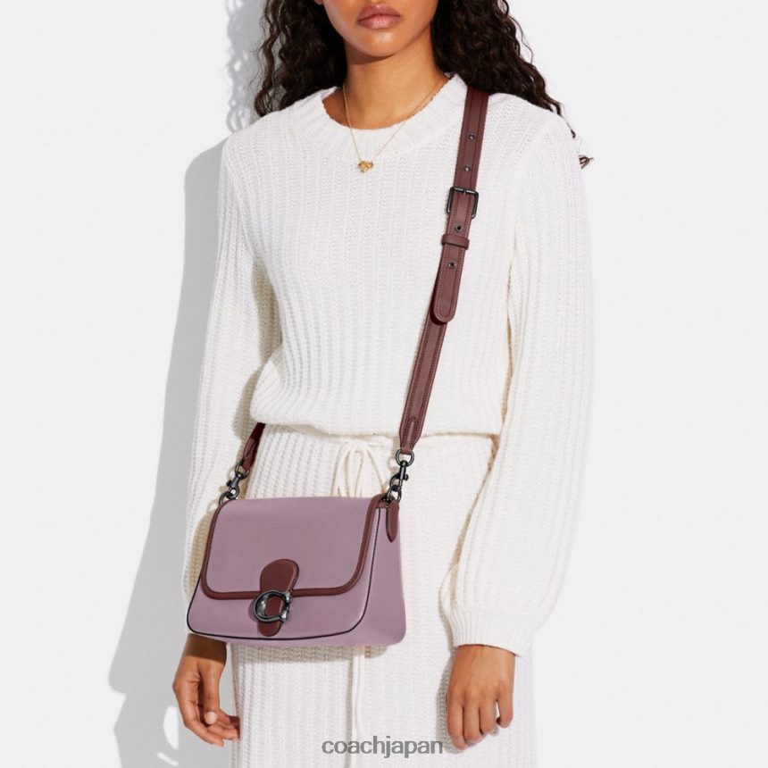 Coach 女性 カラーブロックのソフトタビーショルダーバッグ v5/アイスパープルマルチ TZL402132